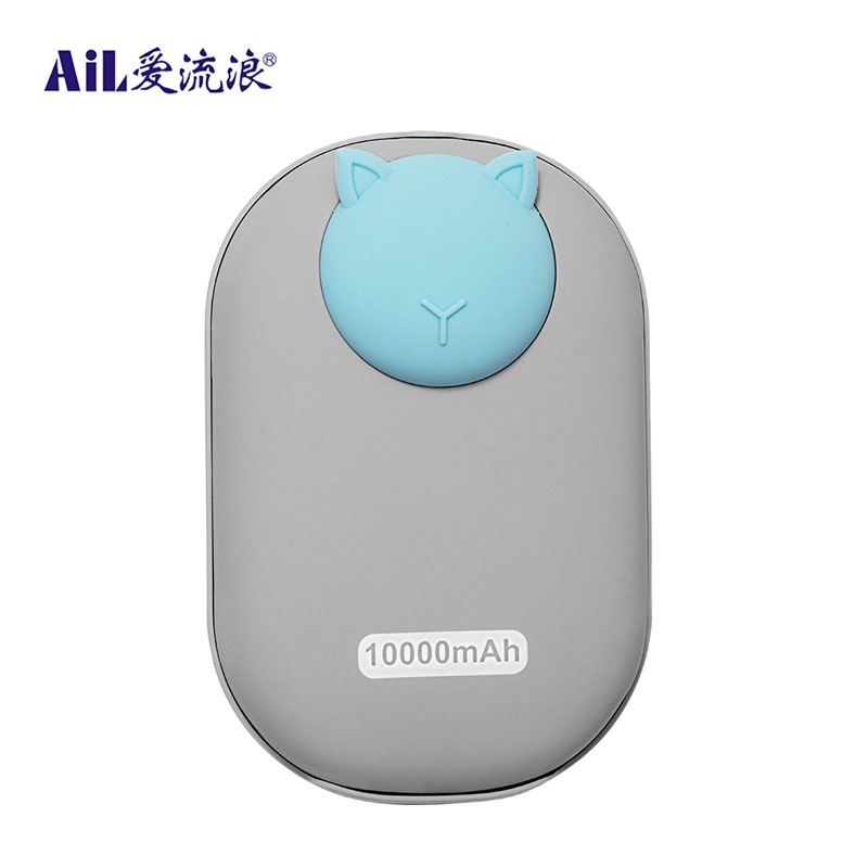 AiL Cute design warmer portableRechargeable 2 in 1 Hand Warmer Portable Charger 10000maH Powerbank
