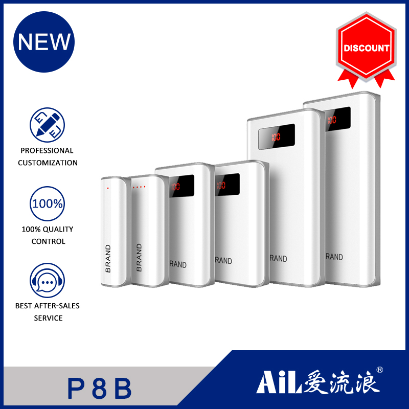 P8B Slim power bank with LED function 
