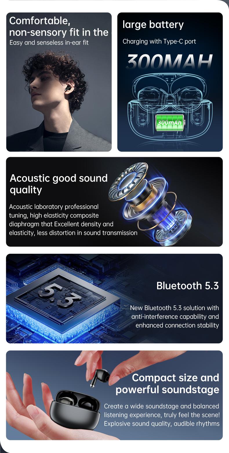 wireless earphones features