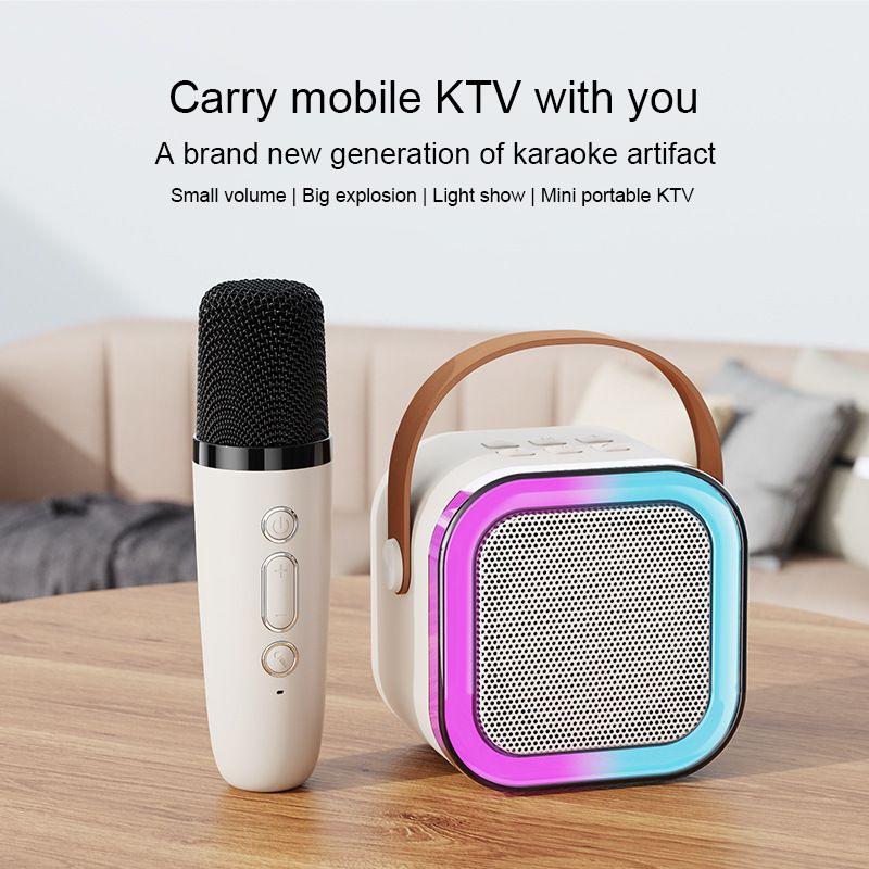 Integrated Microphone – Perfect for mobile KTV and karaoke.