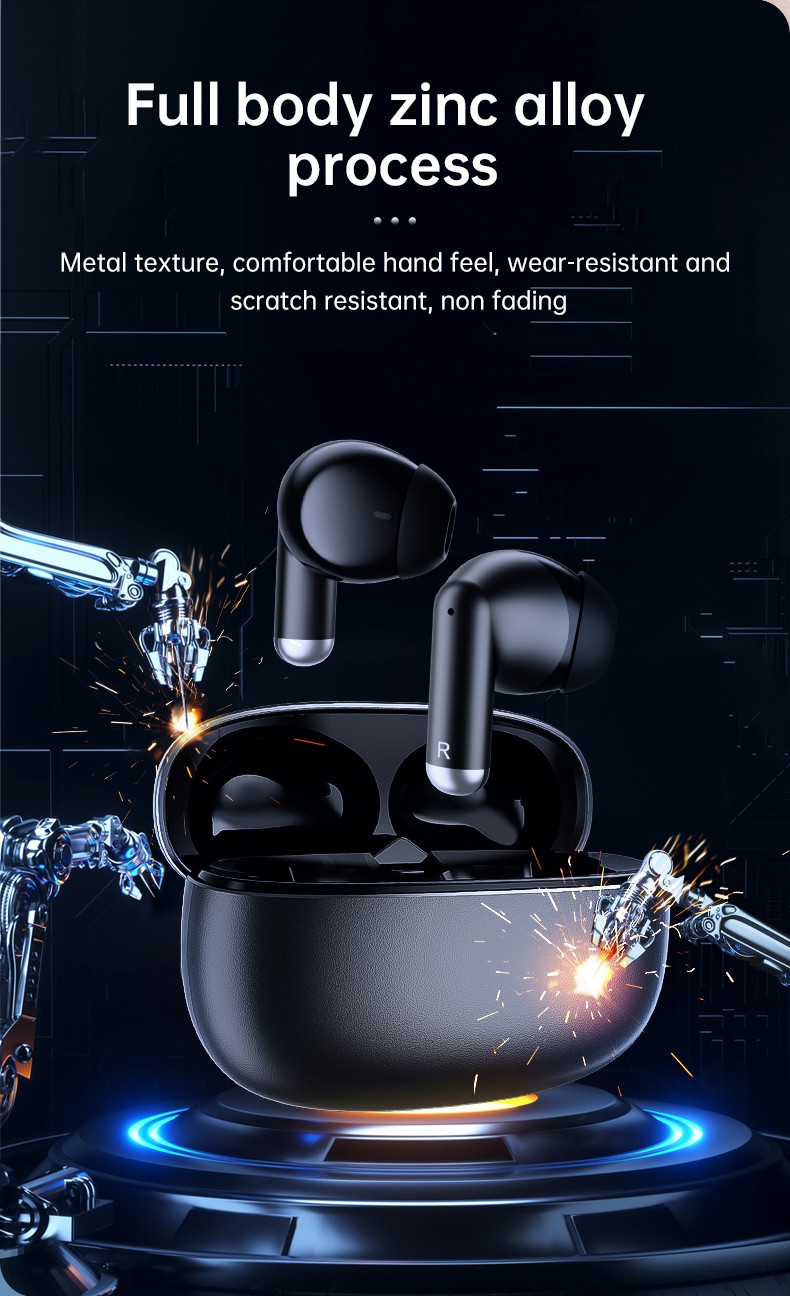 zinc alloy wireless earphones