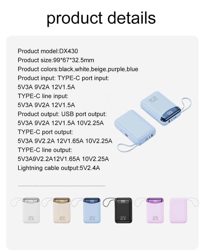 portable power bank details