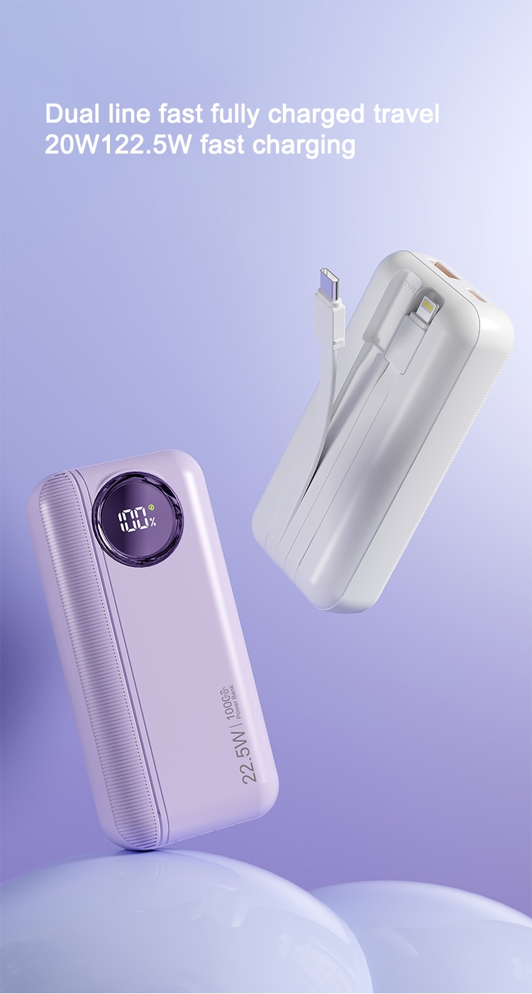 20W 122.5W built-in power bank
