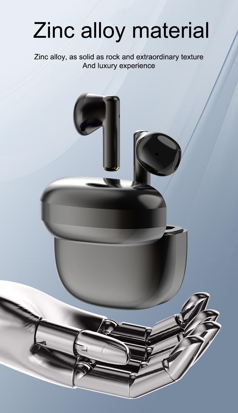 zinc alloy wireless Bluetooth earphones