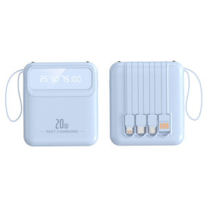 New Compact and Portable Power Bank with Built-in Cable