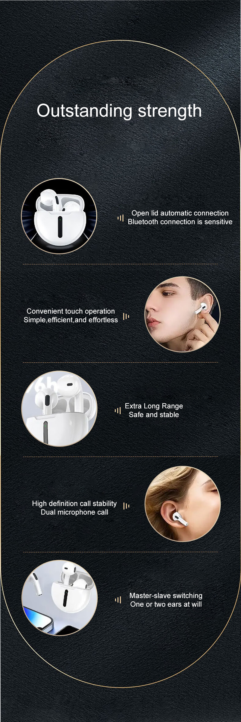 semi-in-ear earphones applications