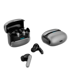 Metal Bluetooth Earphones with Dual Ear Stereo Sound for Comfortable Wearing