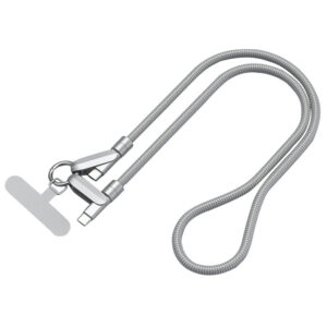 Strap lanyard charging cable
