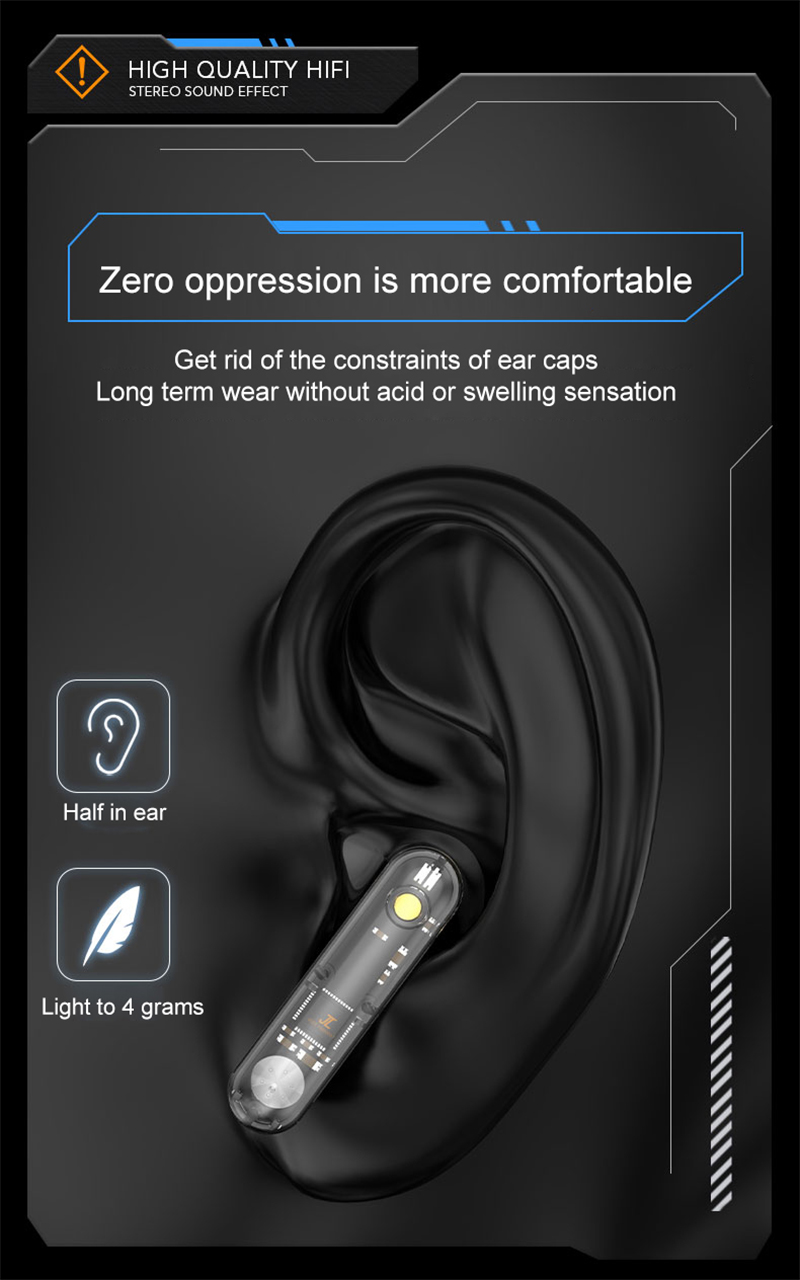 high quality hifi 2-in-1 Bluetooth Earphones