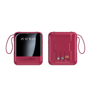 Mini Built-in Cable Power Bank, Portable Fast Charging Mobile Power Bank