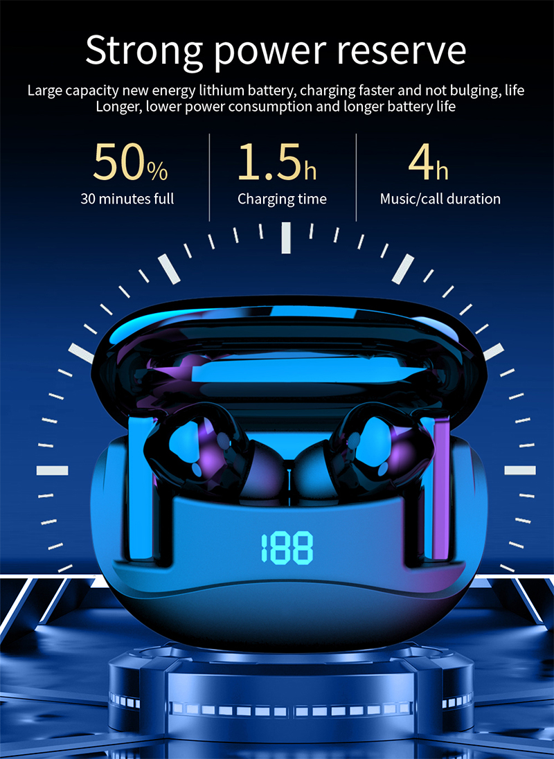 in-ear TWS Bluetooth earphones with strong power