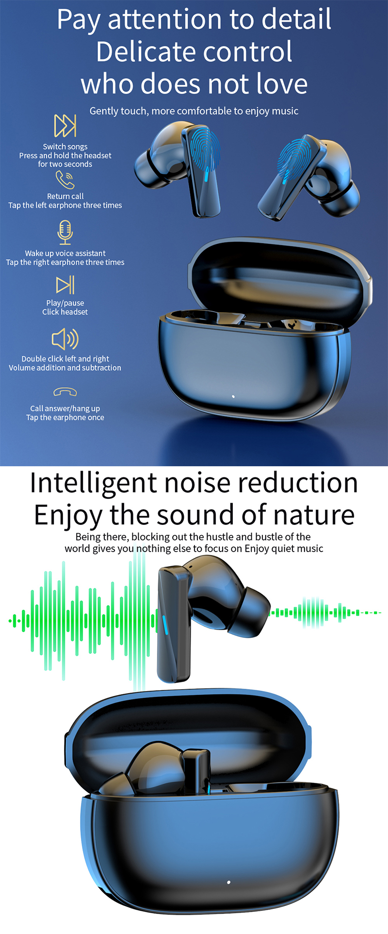 Noise-Cancelling Earphone Details
