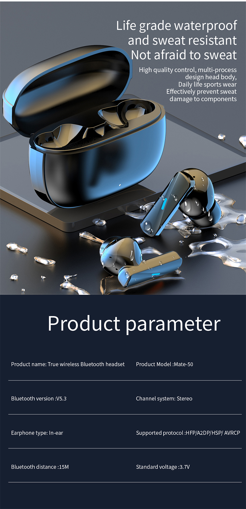waterproof Noise-Cancelling Earphones