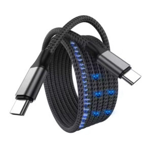 Magnetic fast charging data cable