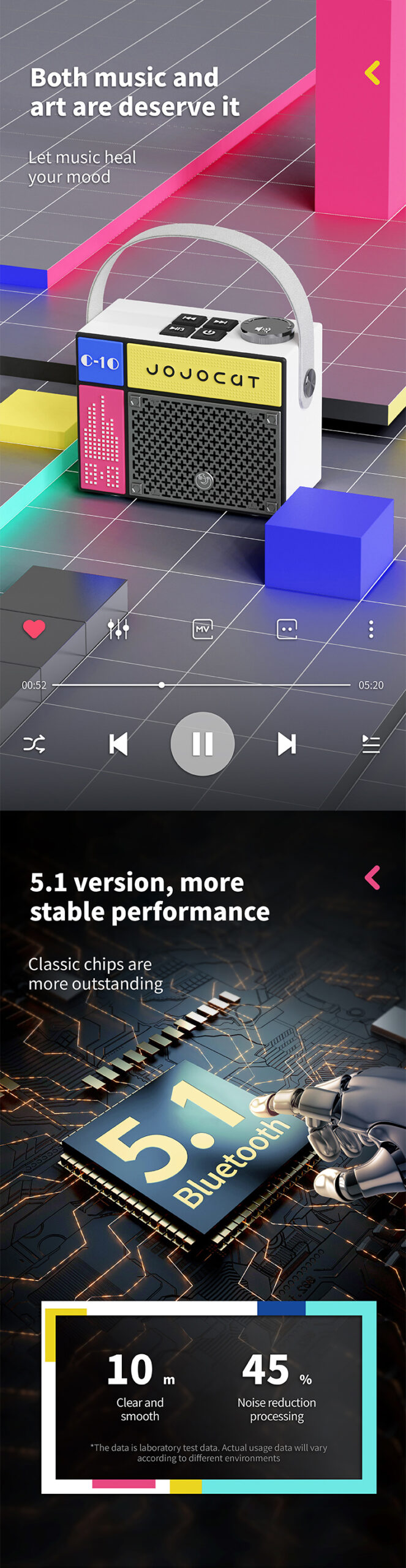 subwoofer stereo Bluetooth 5.0 speaker