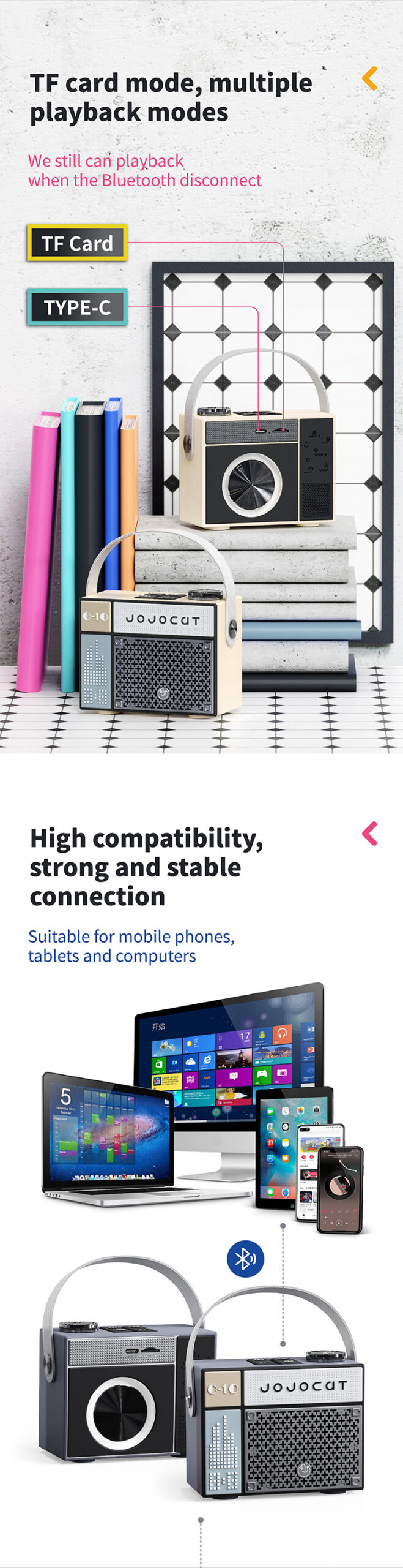 wireless subwoofer stereo Bluetooth speaker