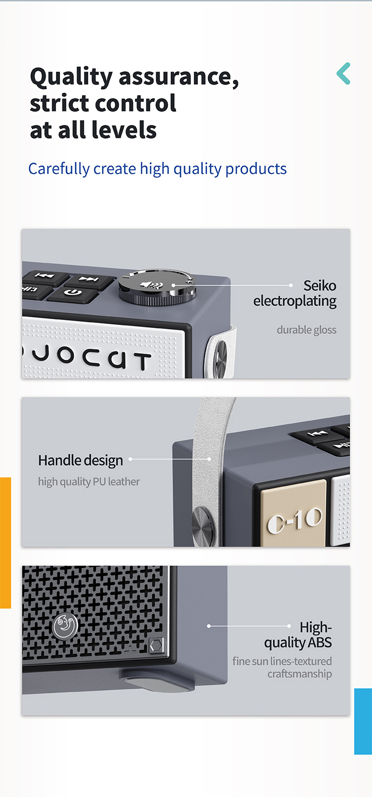 subwoofer stereo Bluetooth speaker with strict control