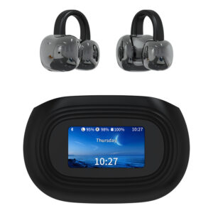 Ear Clip Bluetooth Earphones with Display Screen