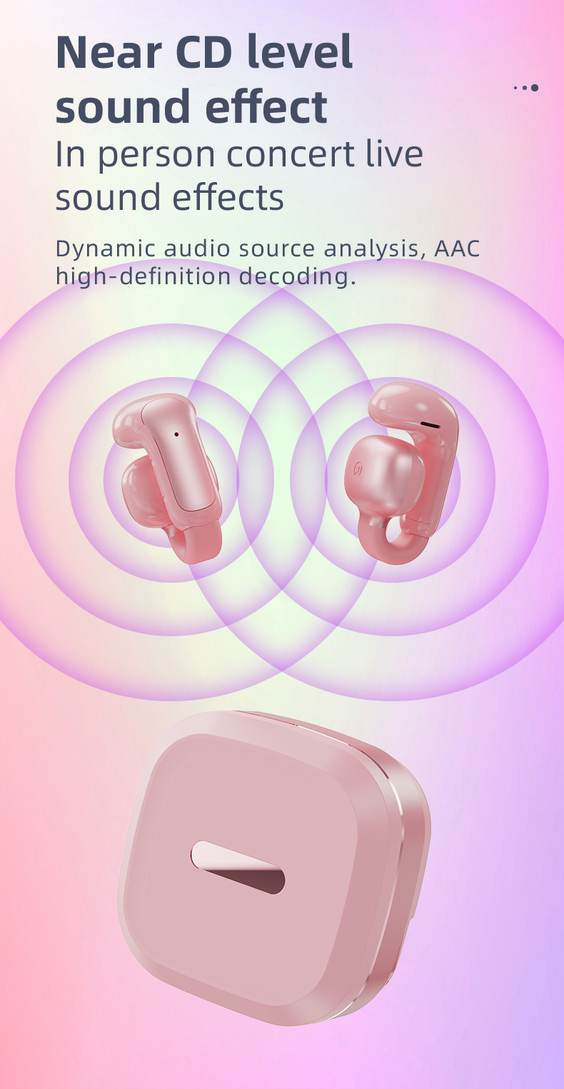 near CD level sound effect wireless Bluetooth earphones