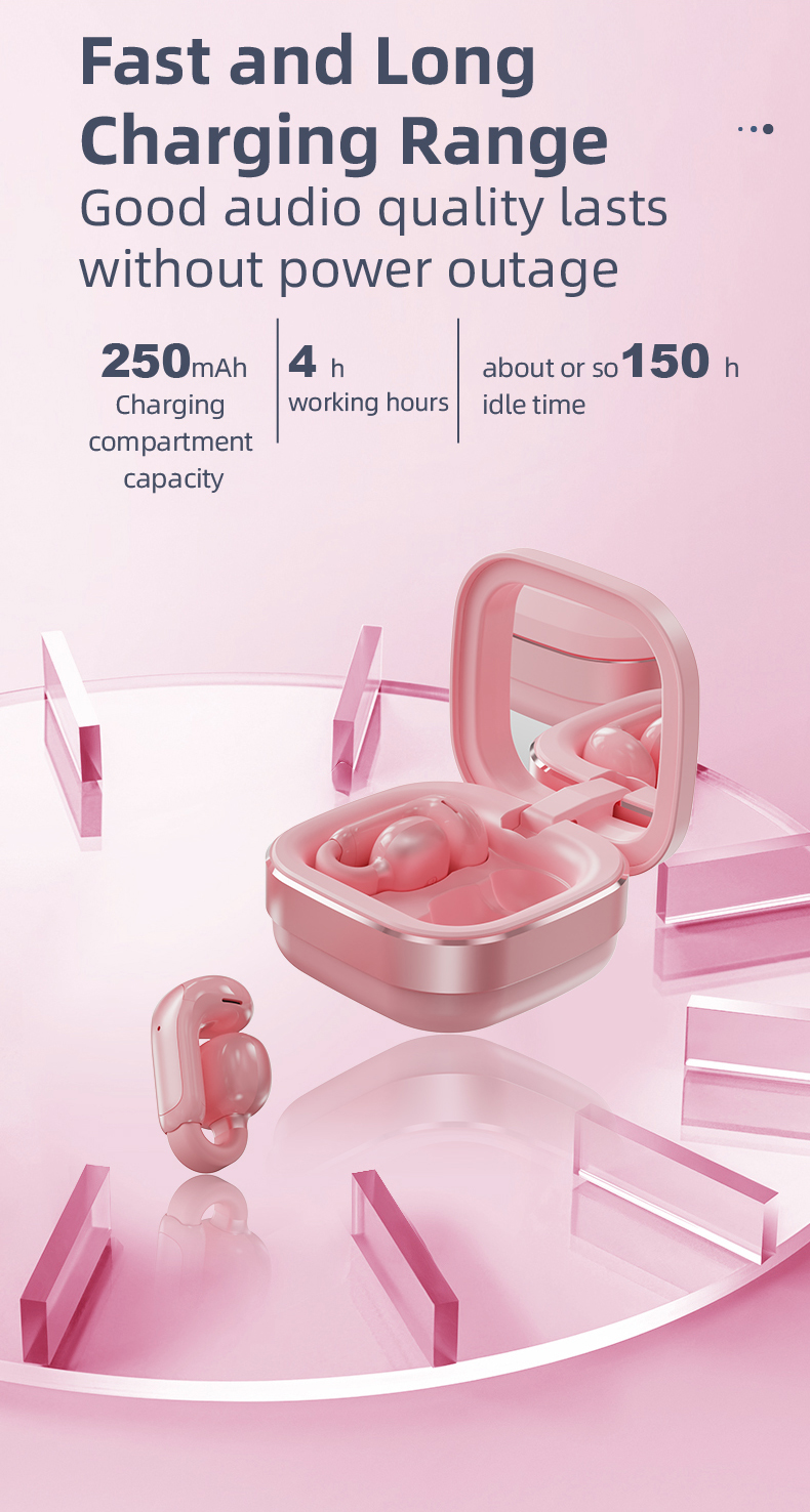 fast charging beauty mirror wireless Bluetooth earphones