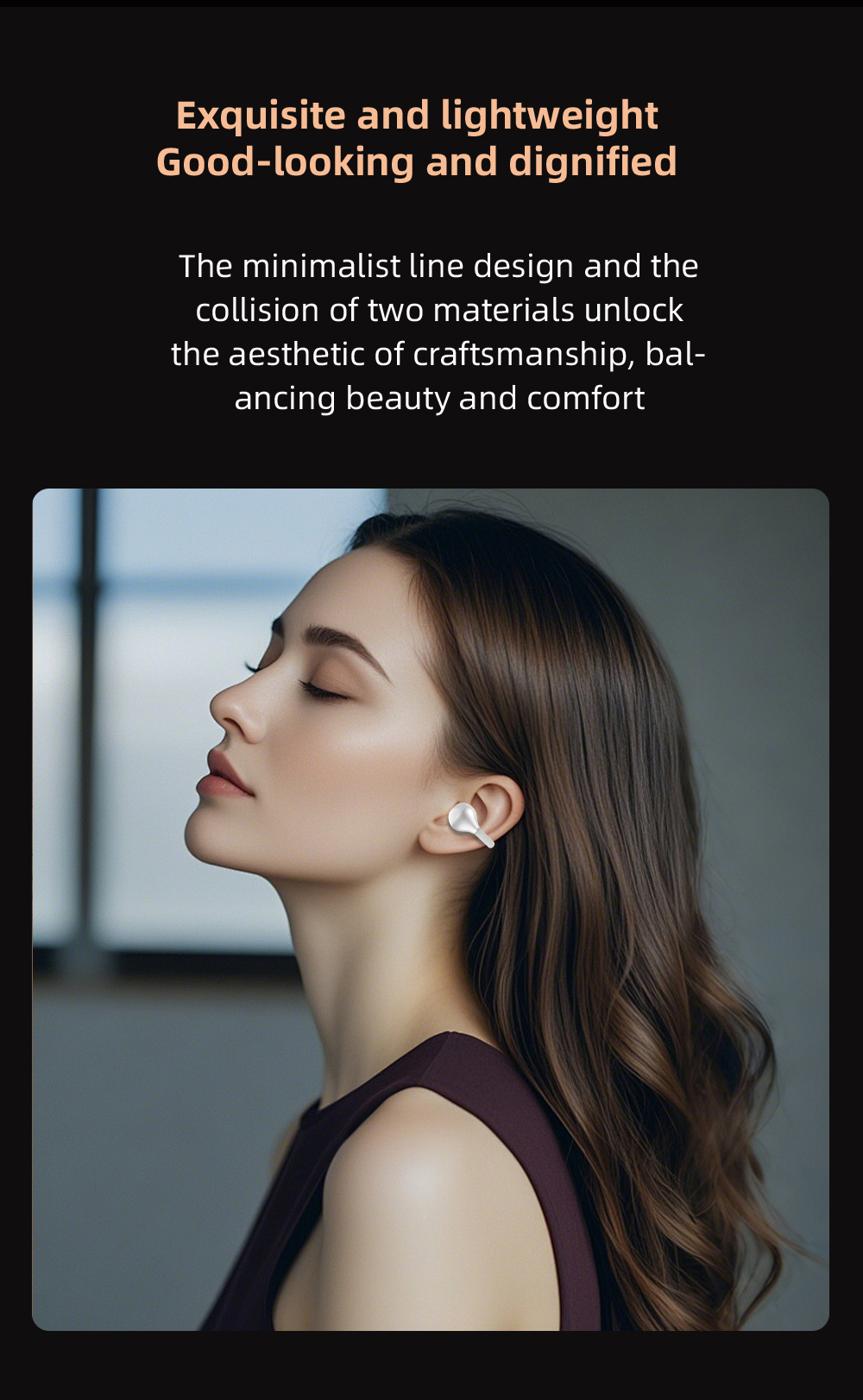 good-looking clip-on wireless Bluetooth headphones