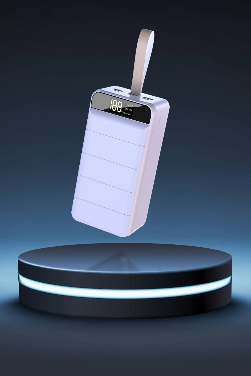 white 60000mAh mobile power bank