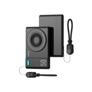 Ultra thin magnetic power bank camera design