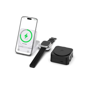 Comes with a foldable three in one multifunctional magnetic wireless charging cable
