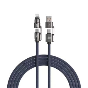 240W Fast-Charging 4-in-1 Braided Mobile Data Cable