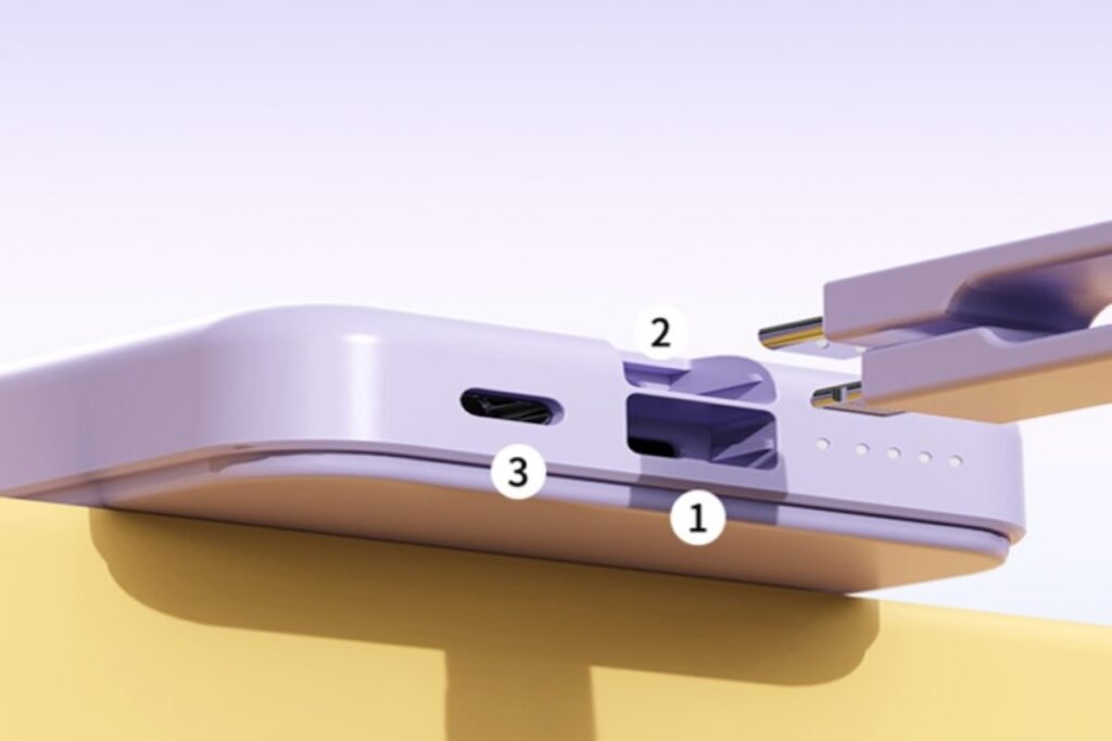 detachable built-in cable power bank