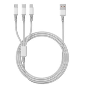 3A Fast-Charging 3-in-1 Data Cable
