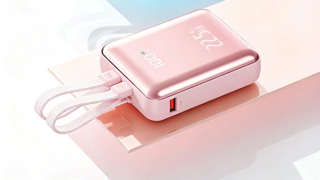 Two Built-In Cable Power Bank