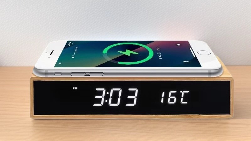 bamboo and wooden wireless charger