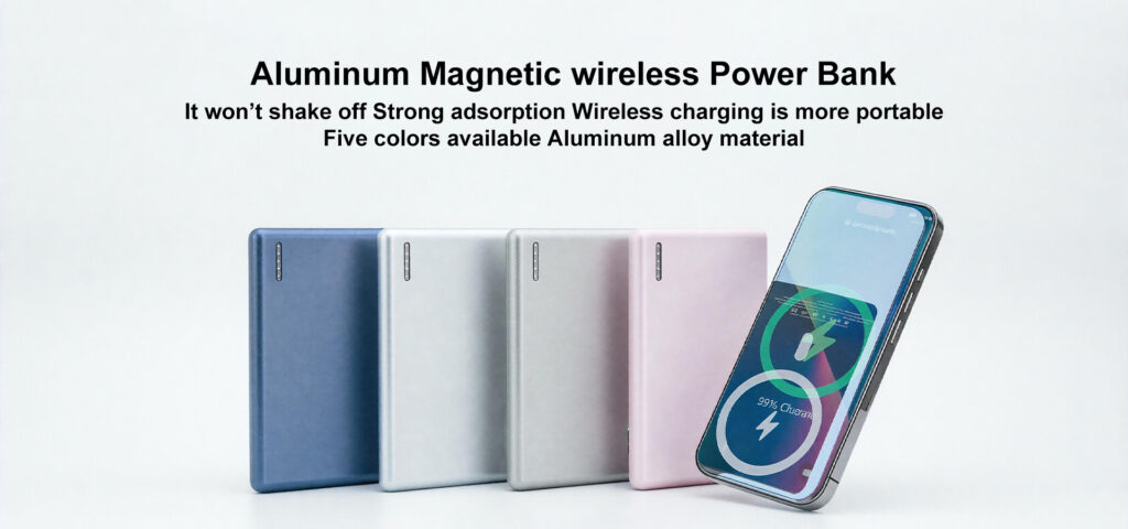 magnetic power bank aluminum heat dissipation