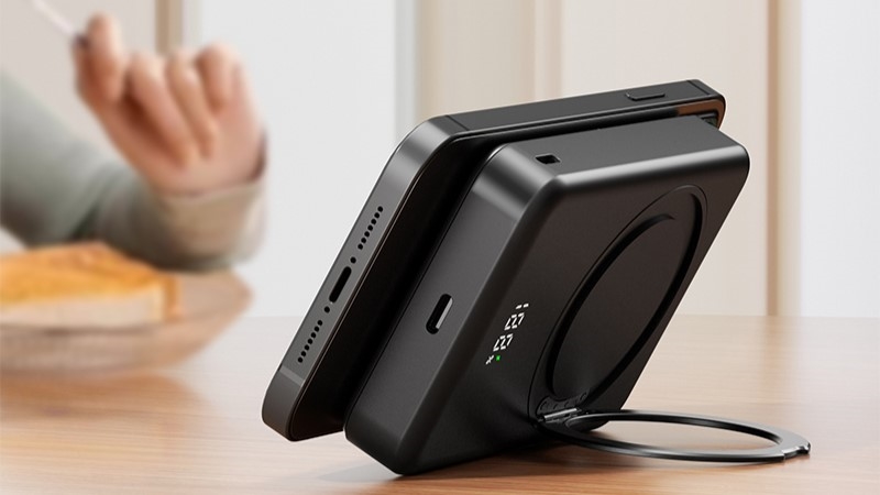 rotating stand power bank