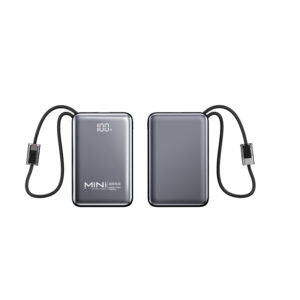 gray 20000mAh mini power bank design