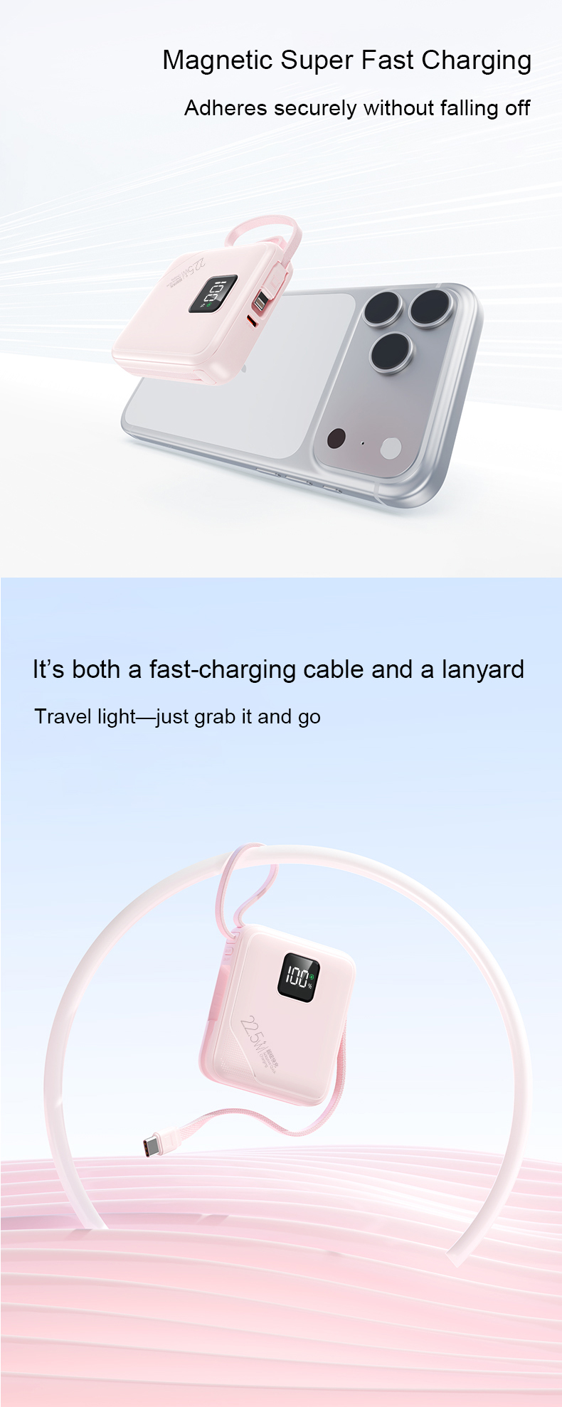 magnetic super fast-charging power bank