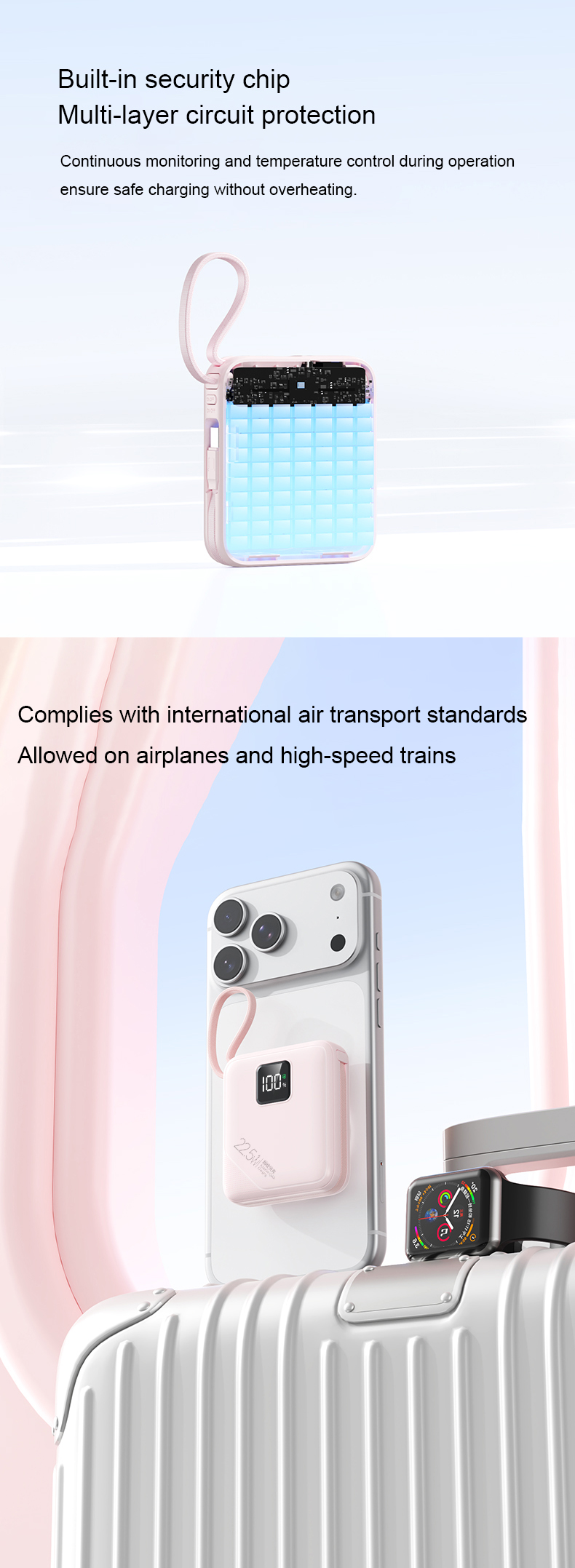 Built-in security chip Multi-layer circuit protection