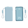 22.5W Fast-Charging Power Bank with Built-in AC Plug and Integrated Cable